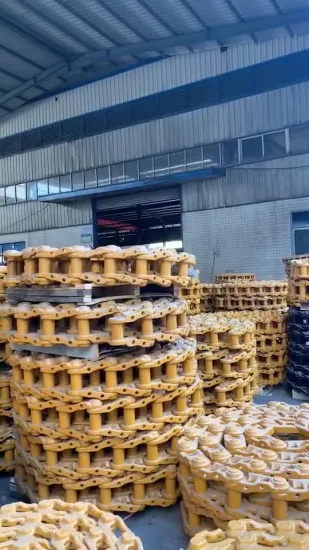 Chaîne de chenille D155 pour bulldozer avec ensemble de patins de chenille